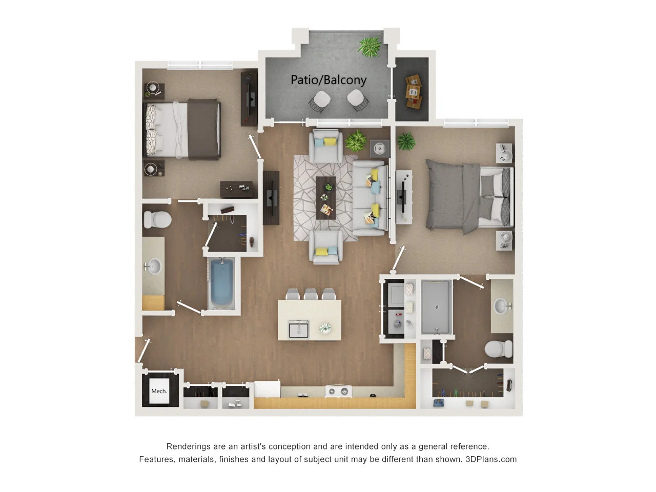 Two Bedroom | Two Bathroom