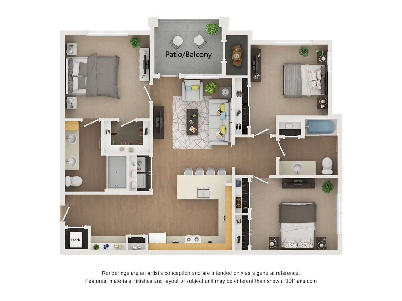 Three Bedroom | Two Bathroom