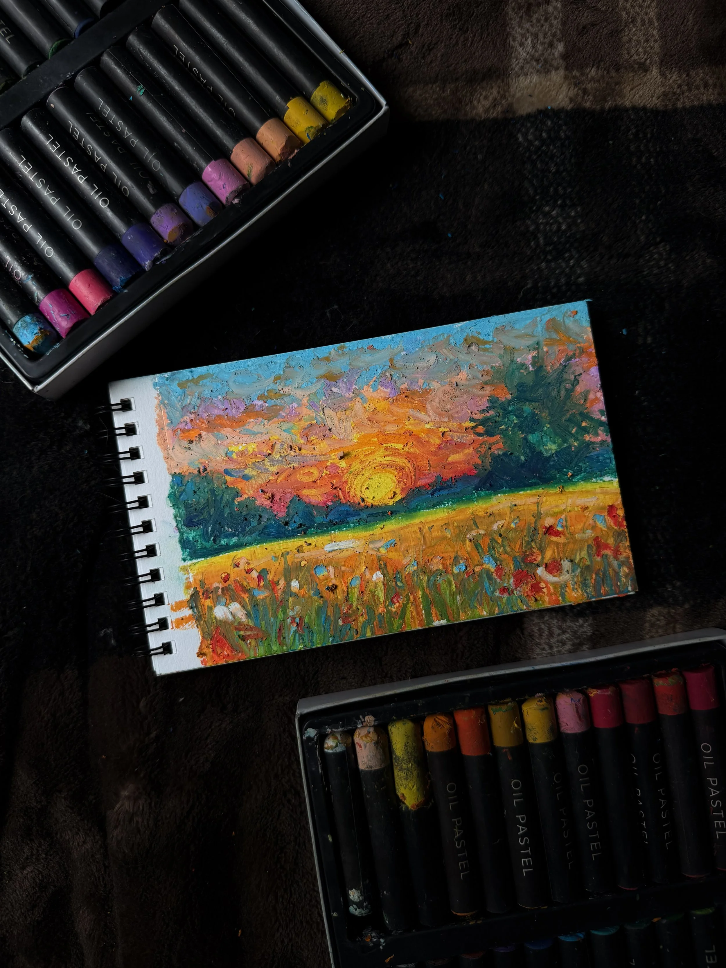 4x6 Oil Pastel Mini Prints