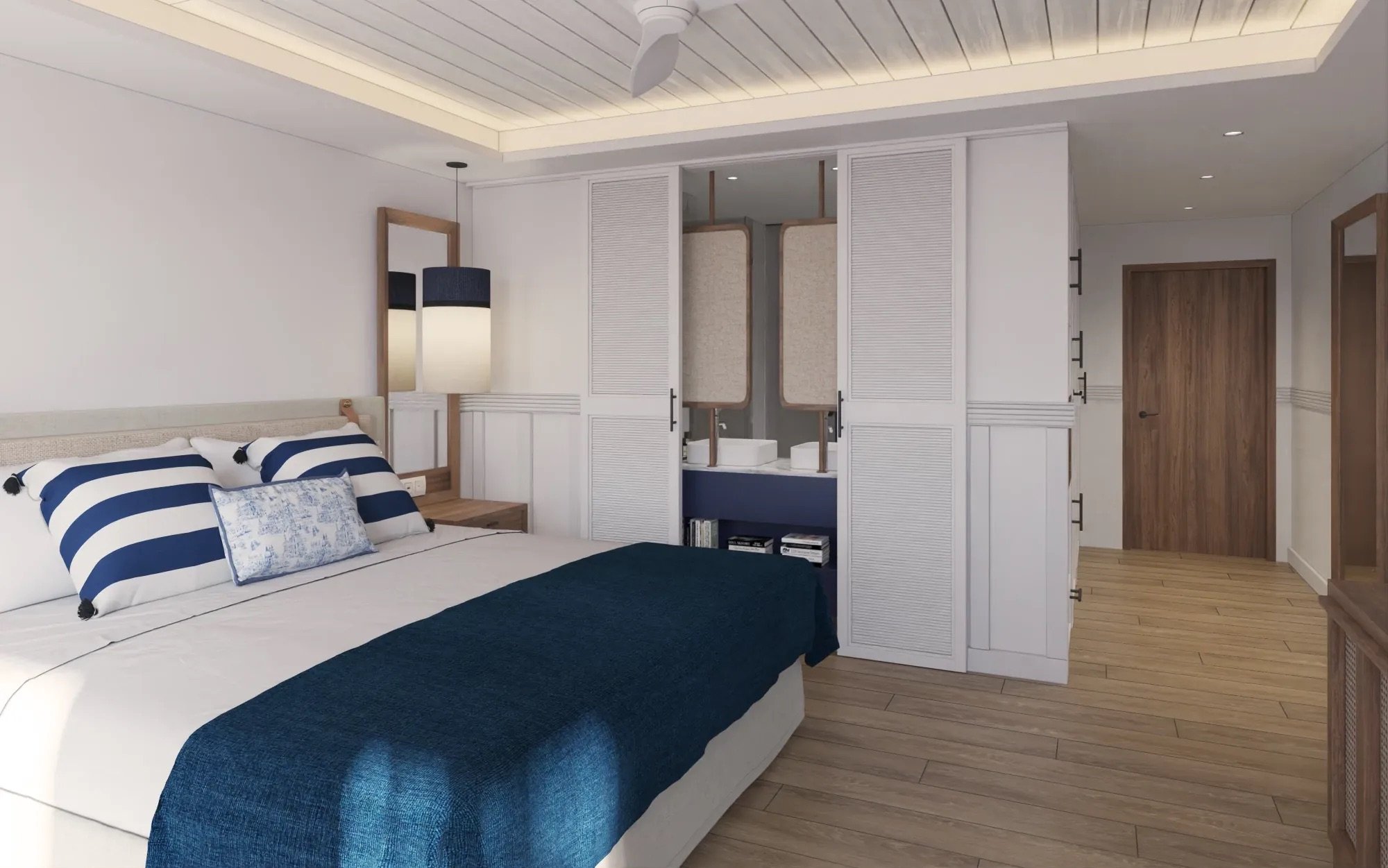 Room with king sized bed