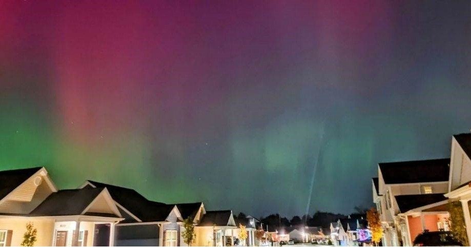 Our neighbors got this beautiful photo of the Northern Lights!