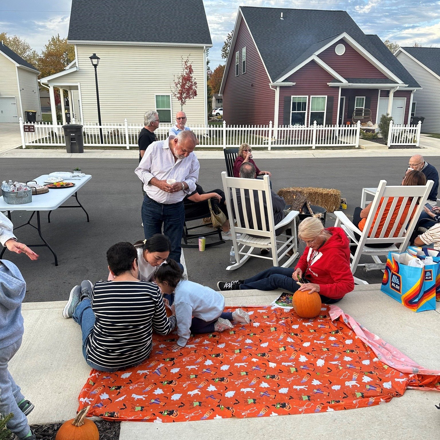 Another great event here last night! We had around 40 people show up and we couldn't have been happier! #pumpkincarving #neighborhood