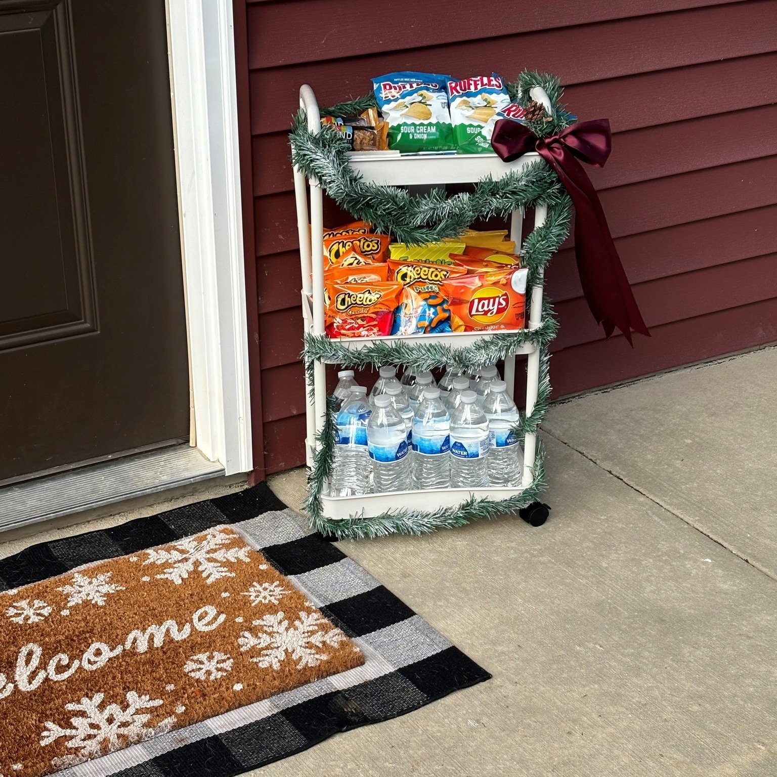 One of our Wonderful Neighbors left this outside for the delivery drivers this Holiday Season! Thank you to these amazing people as they are showing true Holiday Spirit!