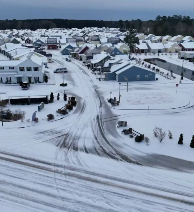 ❄️ Winter Wonderland at Jasper Village! ❄️ Now known as LEO at the Sanctuary, our homes look even more magical under a blanket of snow. Cozy up and make the most of this snow day!