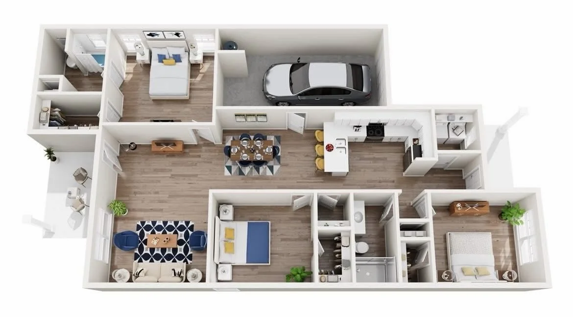 Could the Camelia be your next home? 🌿 Coming soon to Foxtail Commons! 

A thoughtfully designed one-story home with 1,419 square feet, 3 bedrooms, and 2 bathrooms. Step in from the front porch to an open-concept living, dining, and kitchen space th