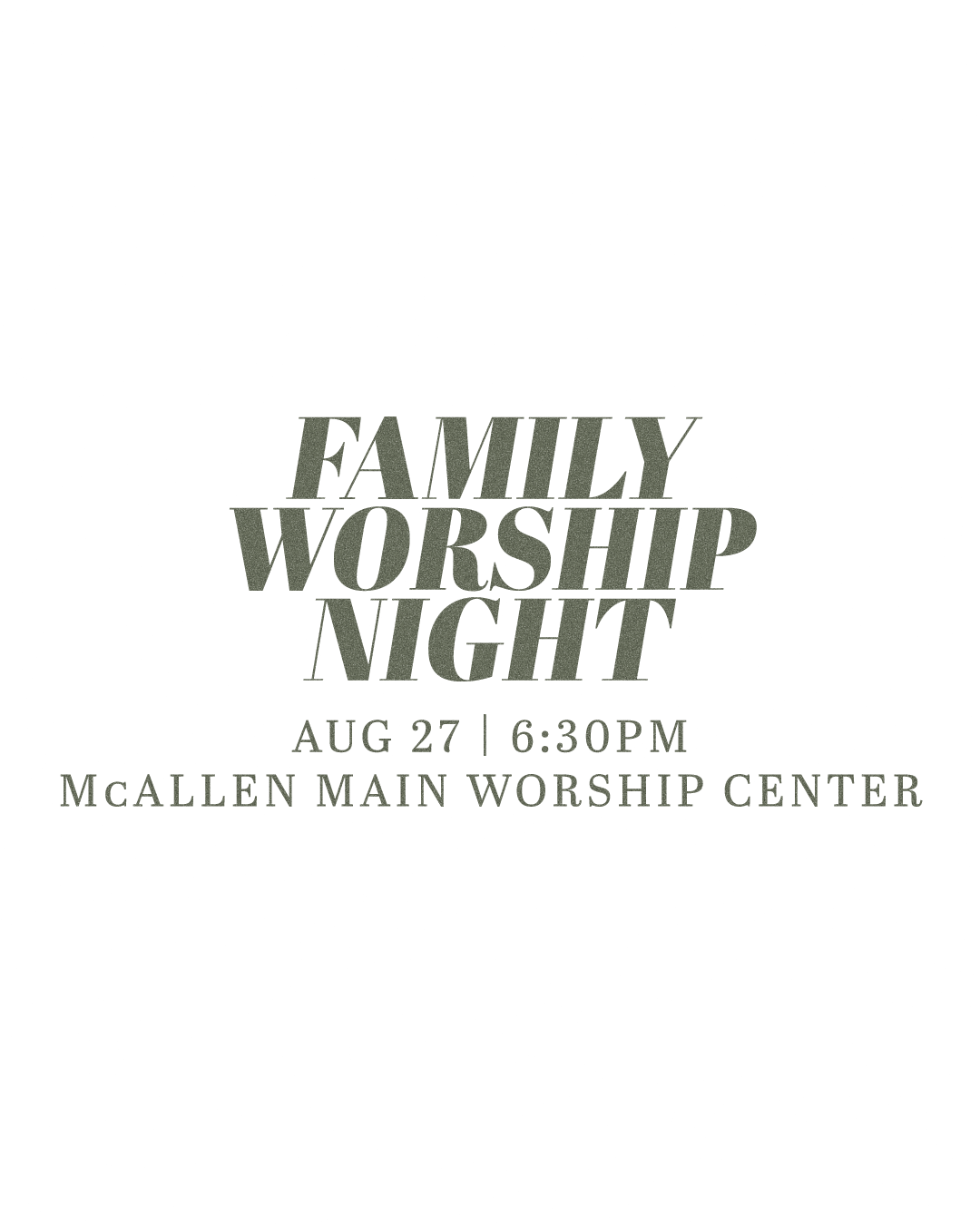 Family Worship Night - RGV