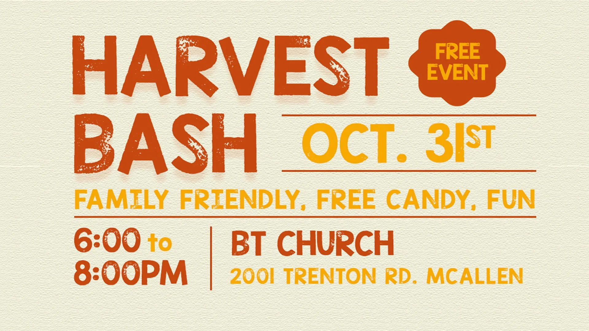 Harvest Bash At The McAllen Campus