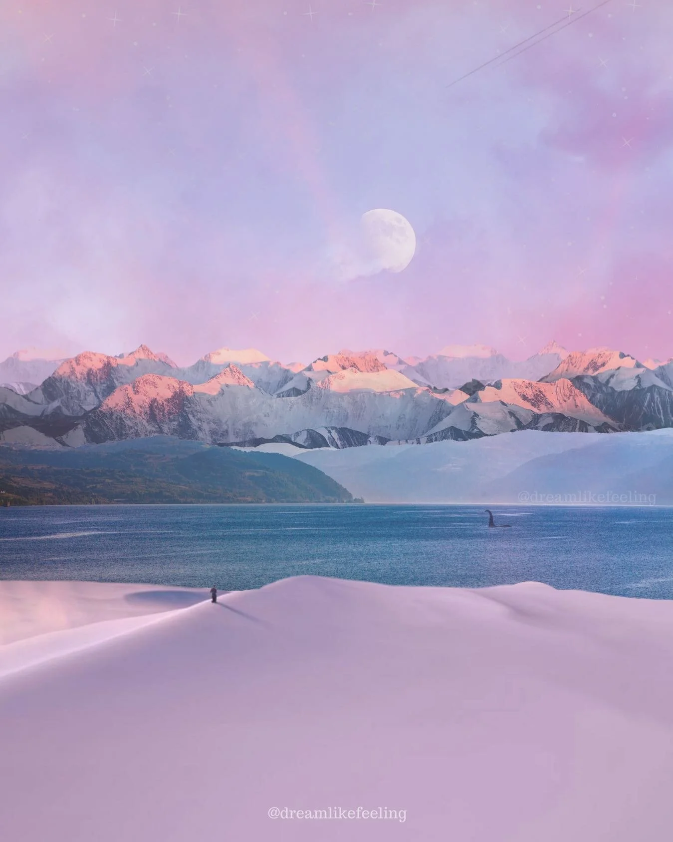 Cotton candy skies
.
&ldquo;In awe of the
whimsical cotton
candy skies,
sweeter than the 
heart of a 
valentine.
The earth draws 
us in with her 
feminine side&rdquo;
- Steph Shupe
.

#collage #collageart #collageartwork #collageartist #oceanviews #d