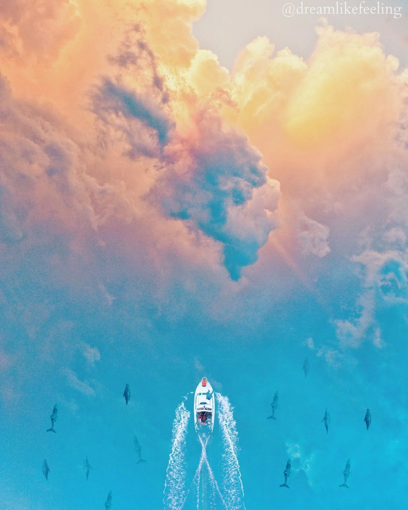 Swimming in Clouds
.
.
&quot;Clouds come floating into my life, no longer to carry rain or usher storm, but to add color to my sunset sky.&quot;
- Rabindranath Tagore
.

#collage #collageart #collageartwork #collageartist #oceanviews #dreaming #mixed