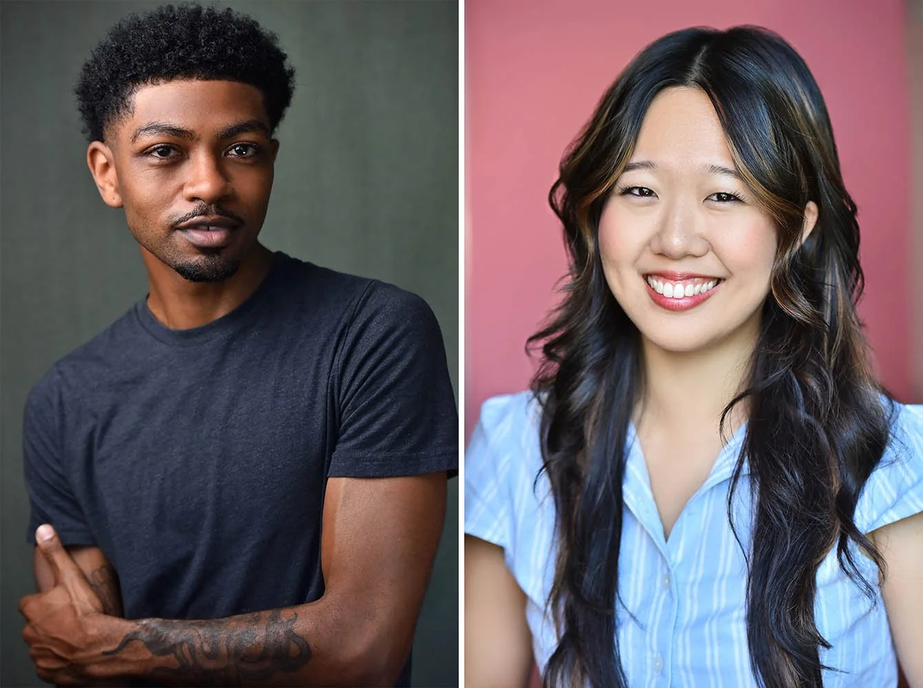 Contrasting actor headshot examples by Los Angeles photographer Marc Cartwright