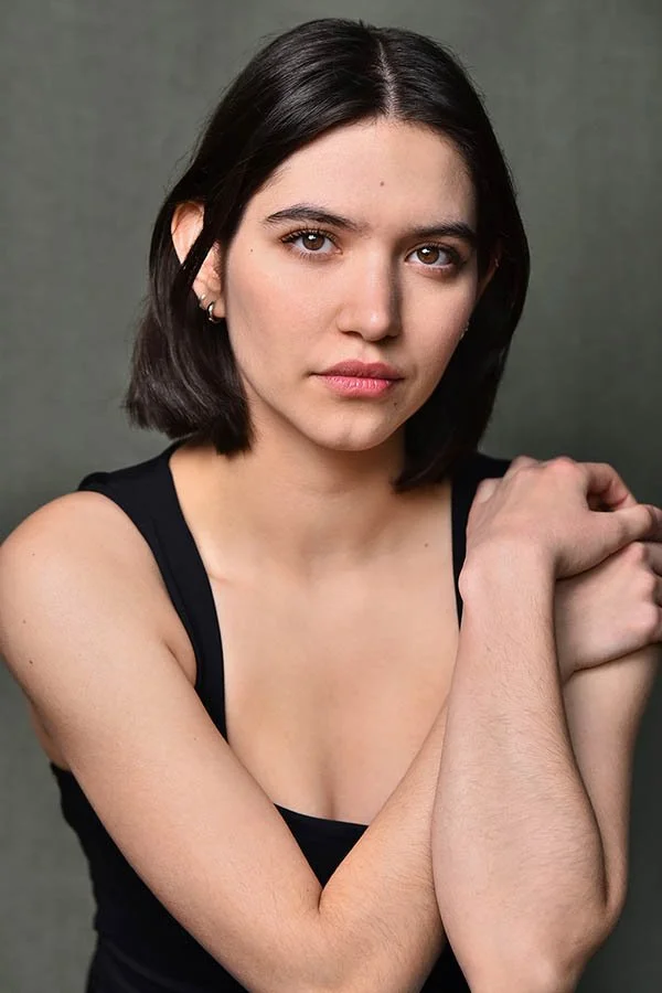 Professional female actor headshot in Los Angeles by Marc Cartwright featuring natural dramatic expression