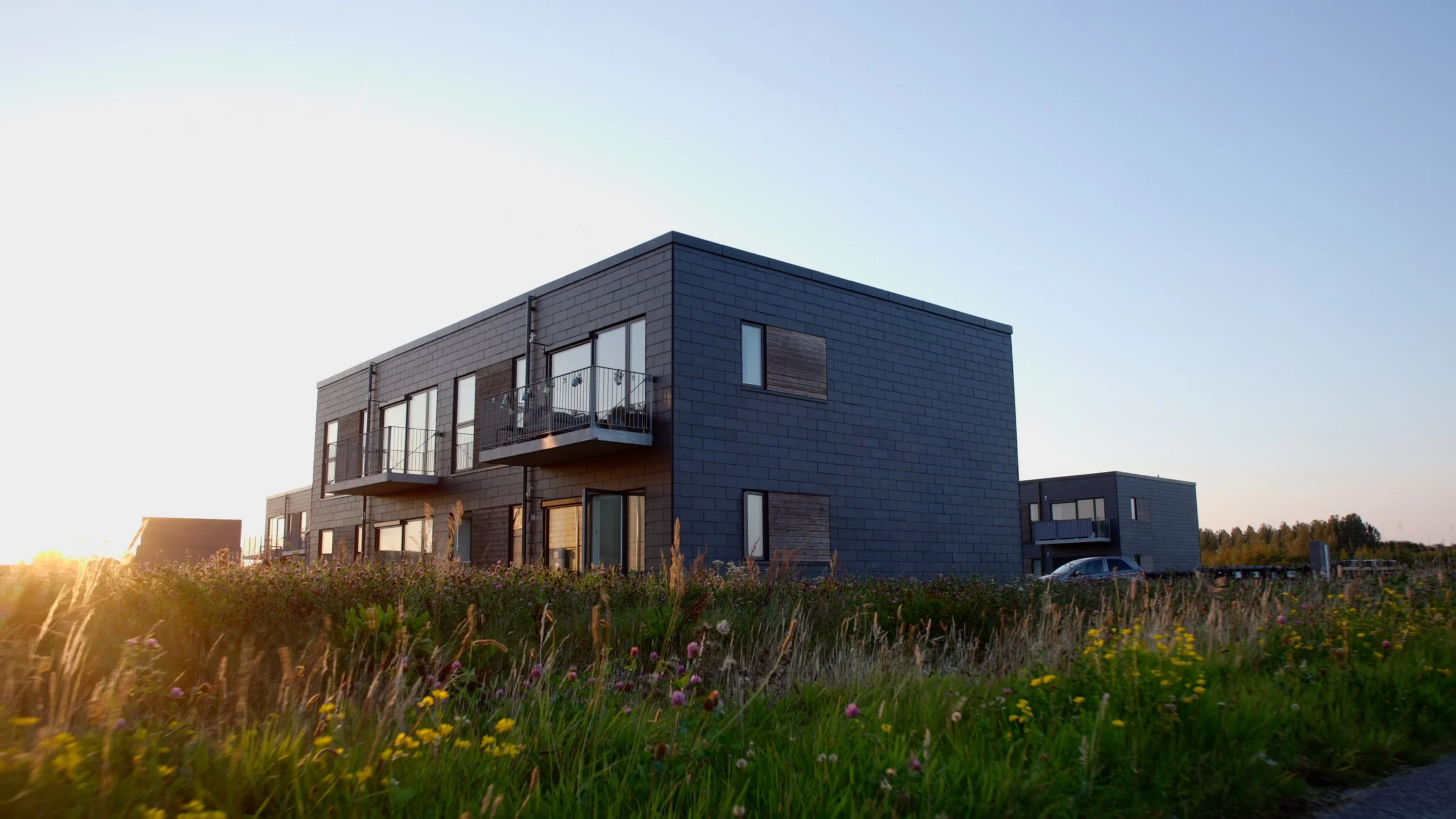Almene boliger med solceller og batteri