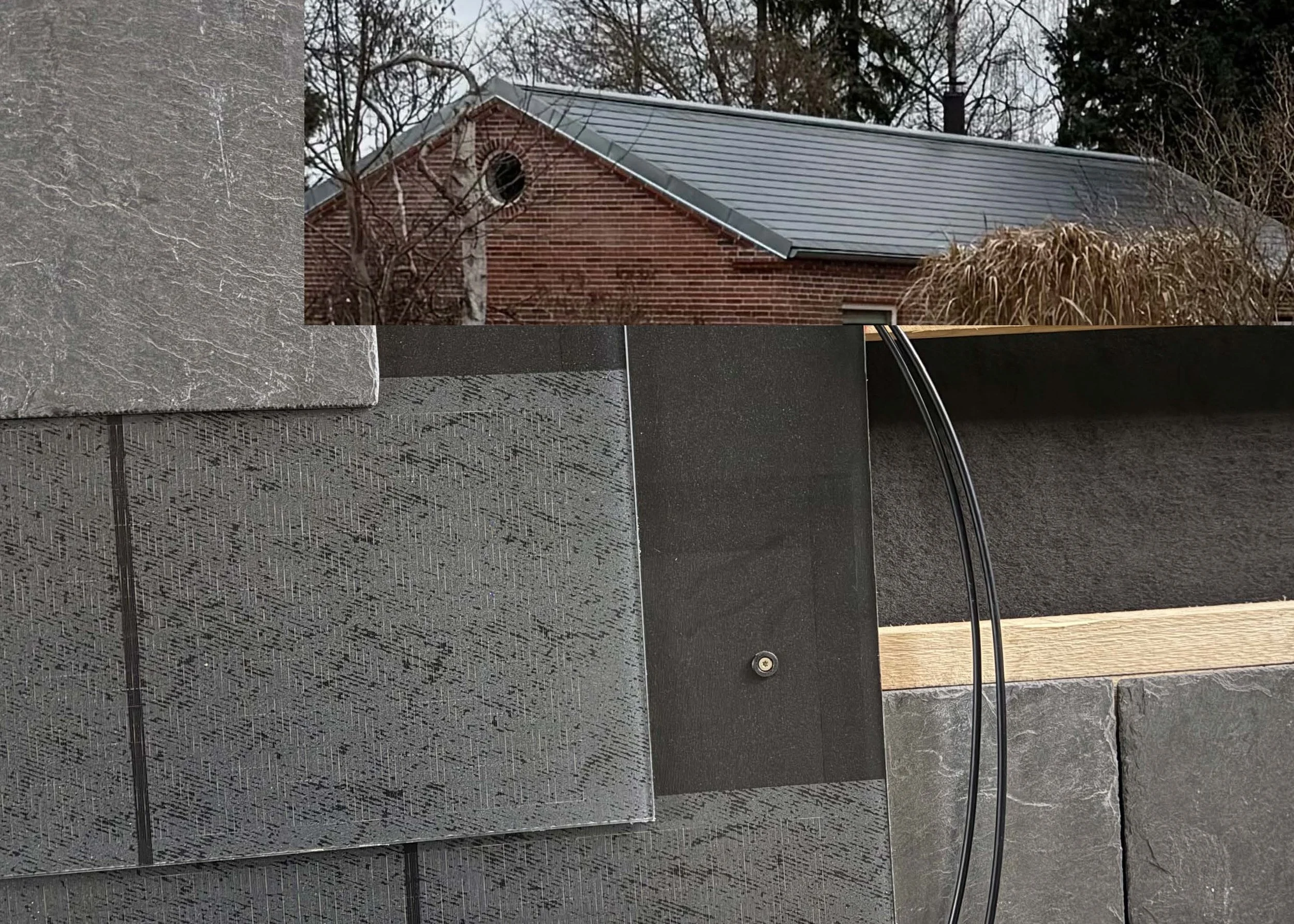 Naturskifer og solceller i samlet tagløsning