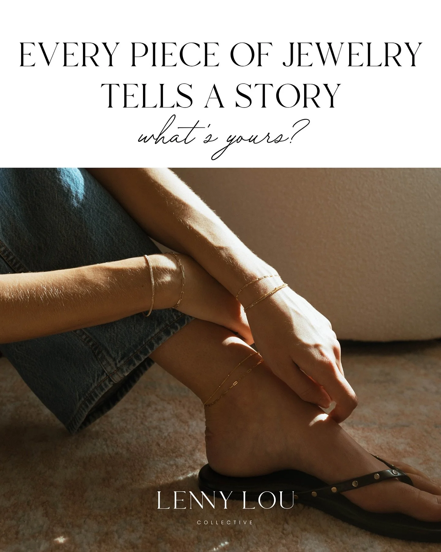 Every piece of jewelry tells a story.

Permanent jewelry helps you wear yours. Whether it&rsquo;s a reminder of someone you love, a milestone worth celebrating, or a bond you never want to take off. Each piece becomes part of your story. 

Book your 