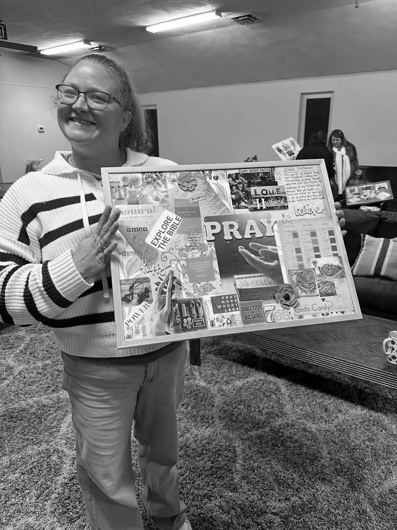Last week at Bible study was one of those nights. 🥹✨

We gathered around tables with scissors, glue sticks, and big dreams - but what showed up on those vision boards wasn&rsquo;t &ldquo;stuff.&rdquo; No bigger houses, no flashy things, no hustle-fo