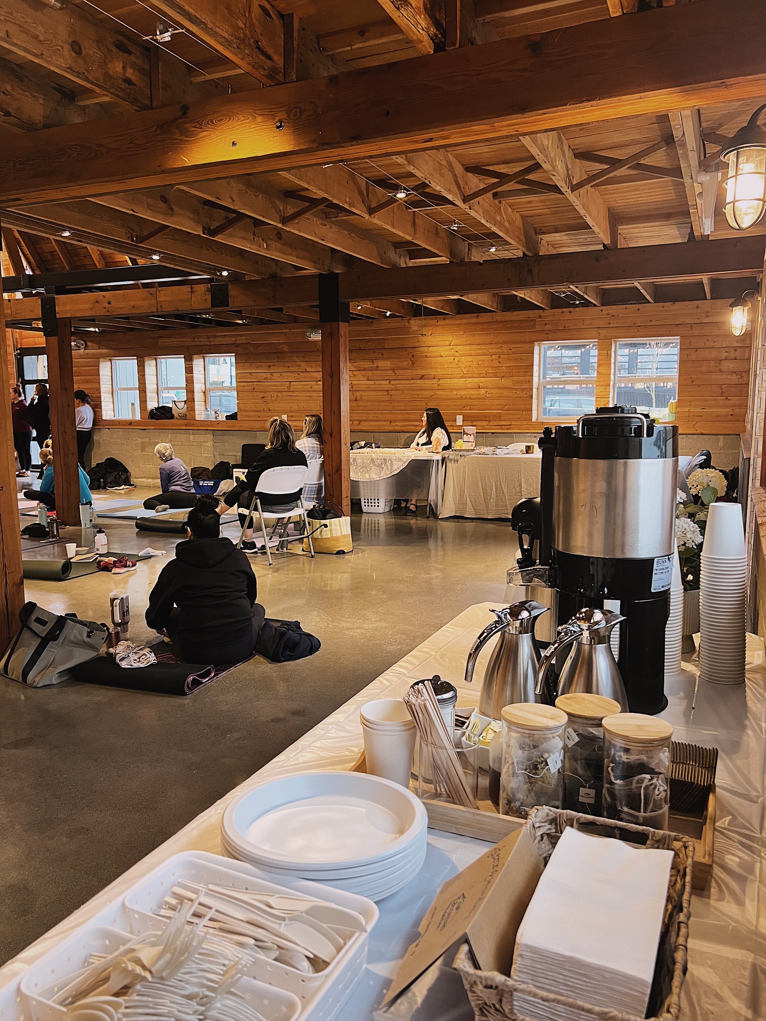 Southlands Red Barn Wellness Retreat Catering Coffee and Tea Bar