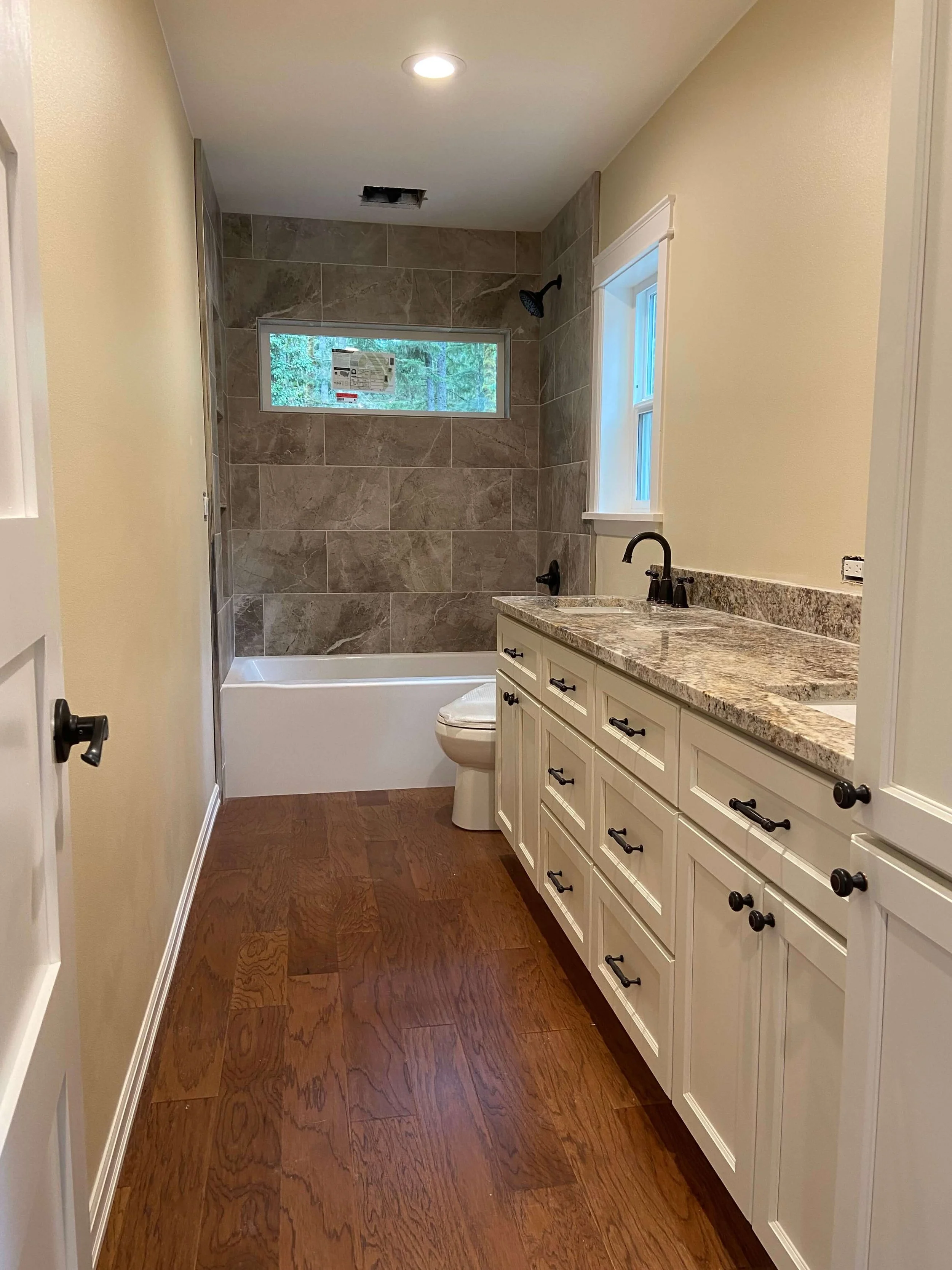 Finished basement remodel with smooth walls and interior painting in Issaquah WA