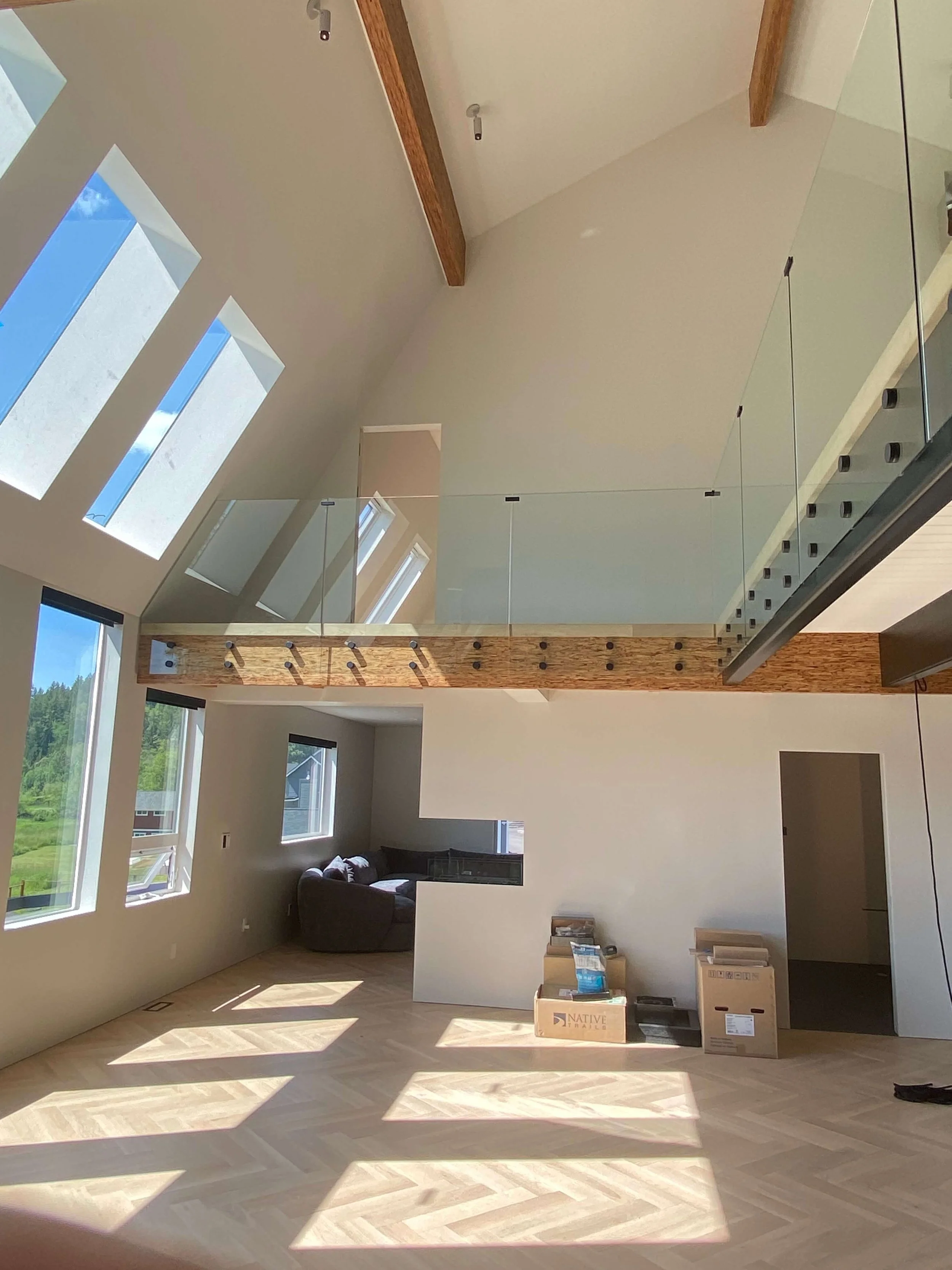 Whole-home remodel in Redmond featuring premium drywall finishing, vaulted ceilings, and smooth wall surfaces