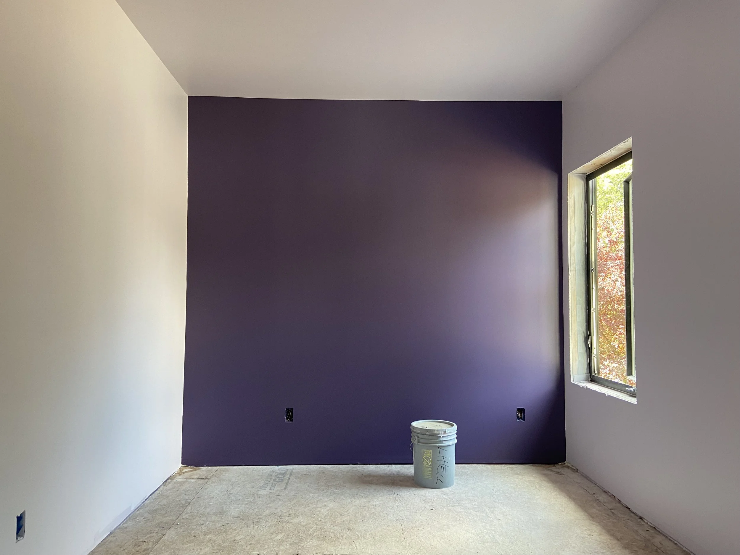 Smooth wall finish with accent wall and interior painting in Seattle WA