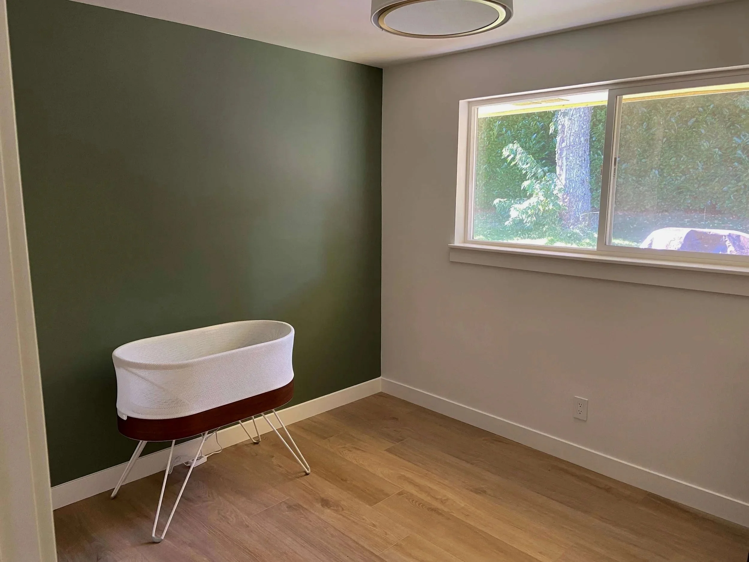 Drywall installation and interior painting with seamless transitions and smooth modern walls