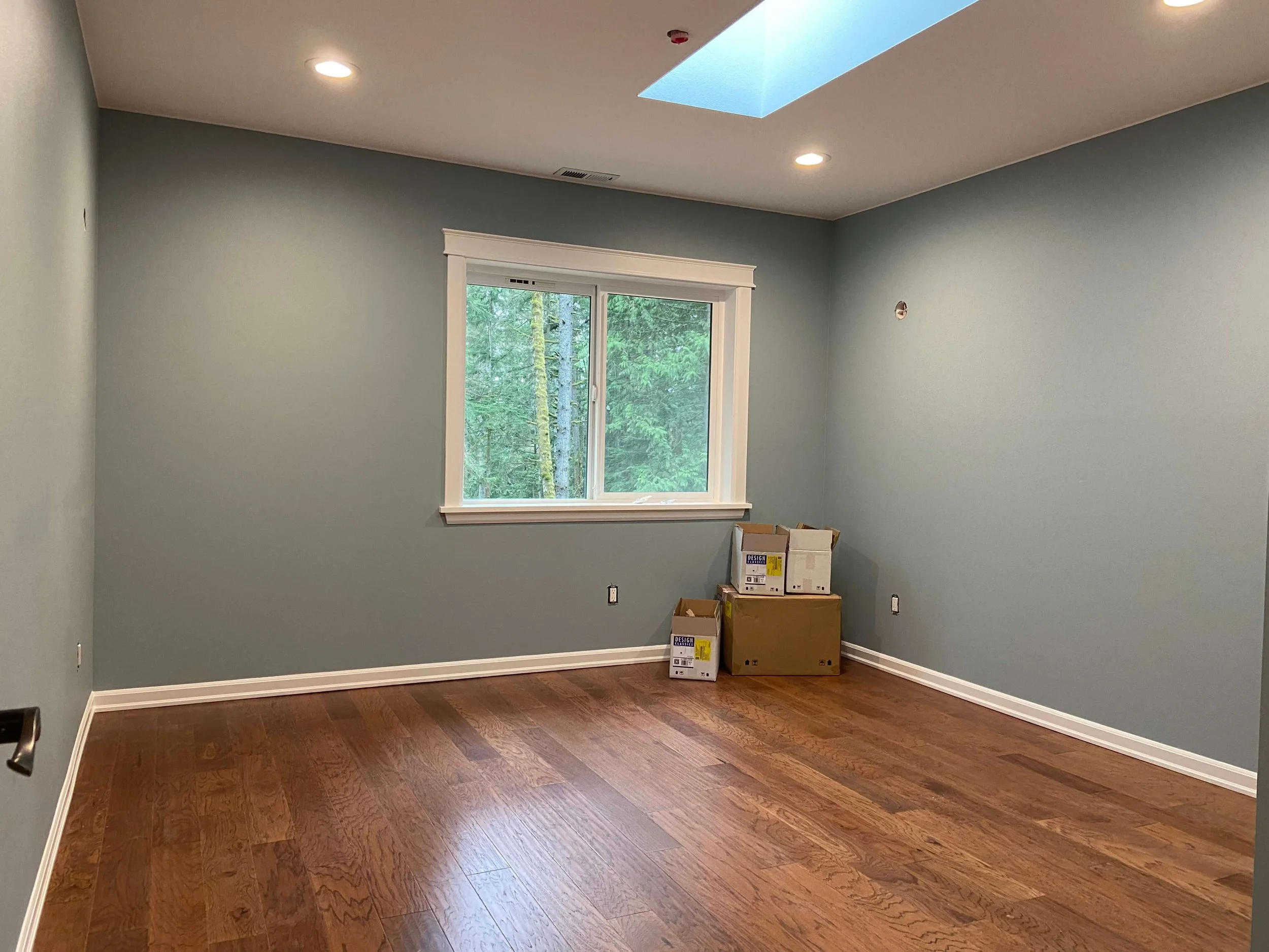 Issaquah ADU interior completed with drywall installation, Level 4 finishing, and professional painting