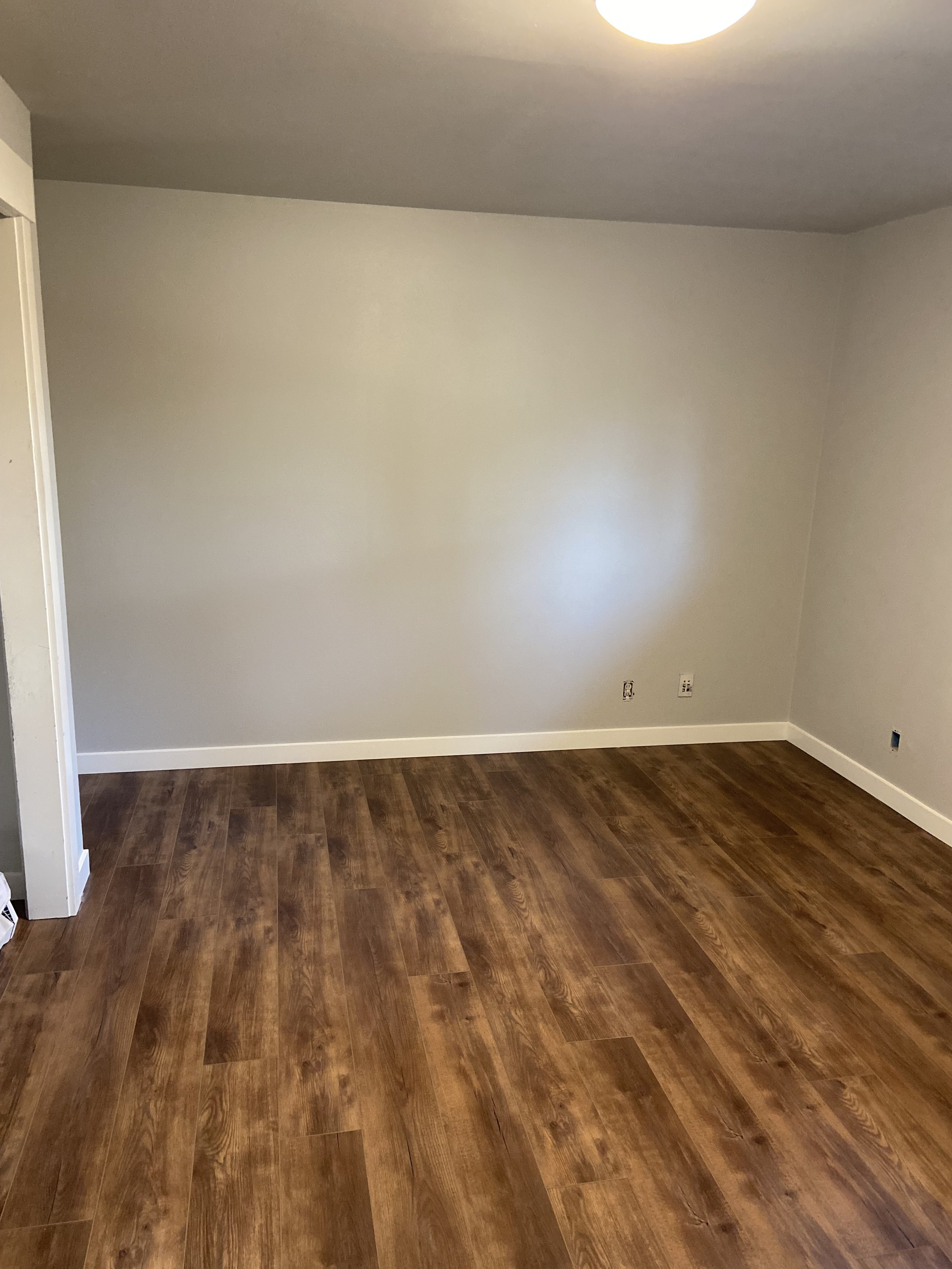 After drywall repair in Bothell WA with Level 5 smooth wall finishing and interior painting.