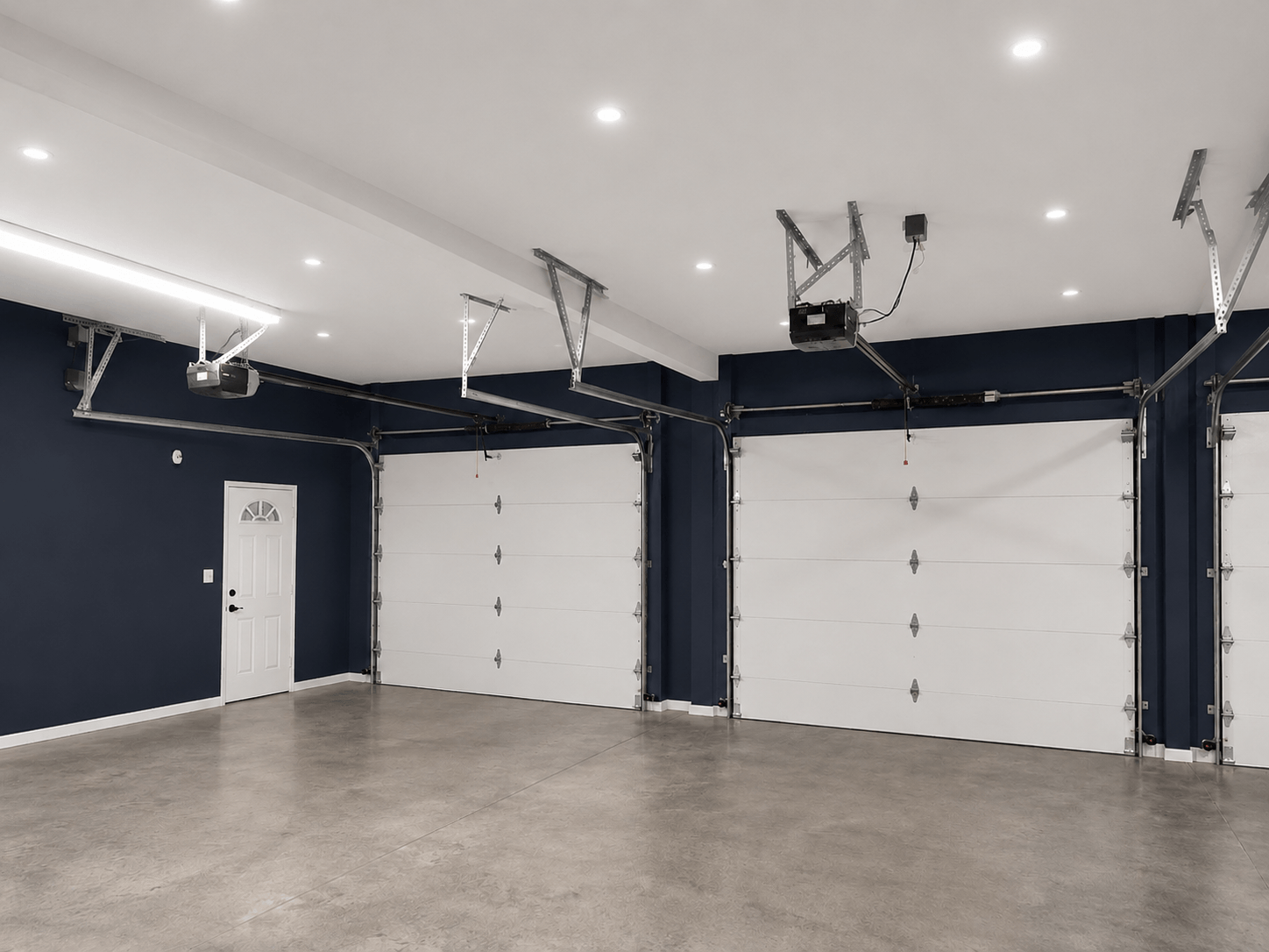 New construction garage with drywall installation, Level 4 finish, primer, and paint in Duvall WA