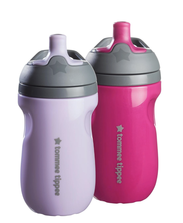 Tommee Tippee Insulated 9oz Sporty Spout Toddler Water Bottle
