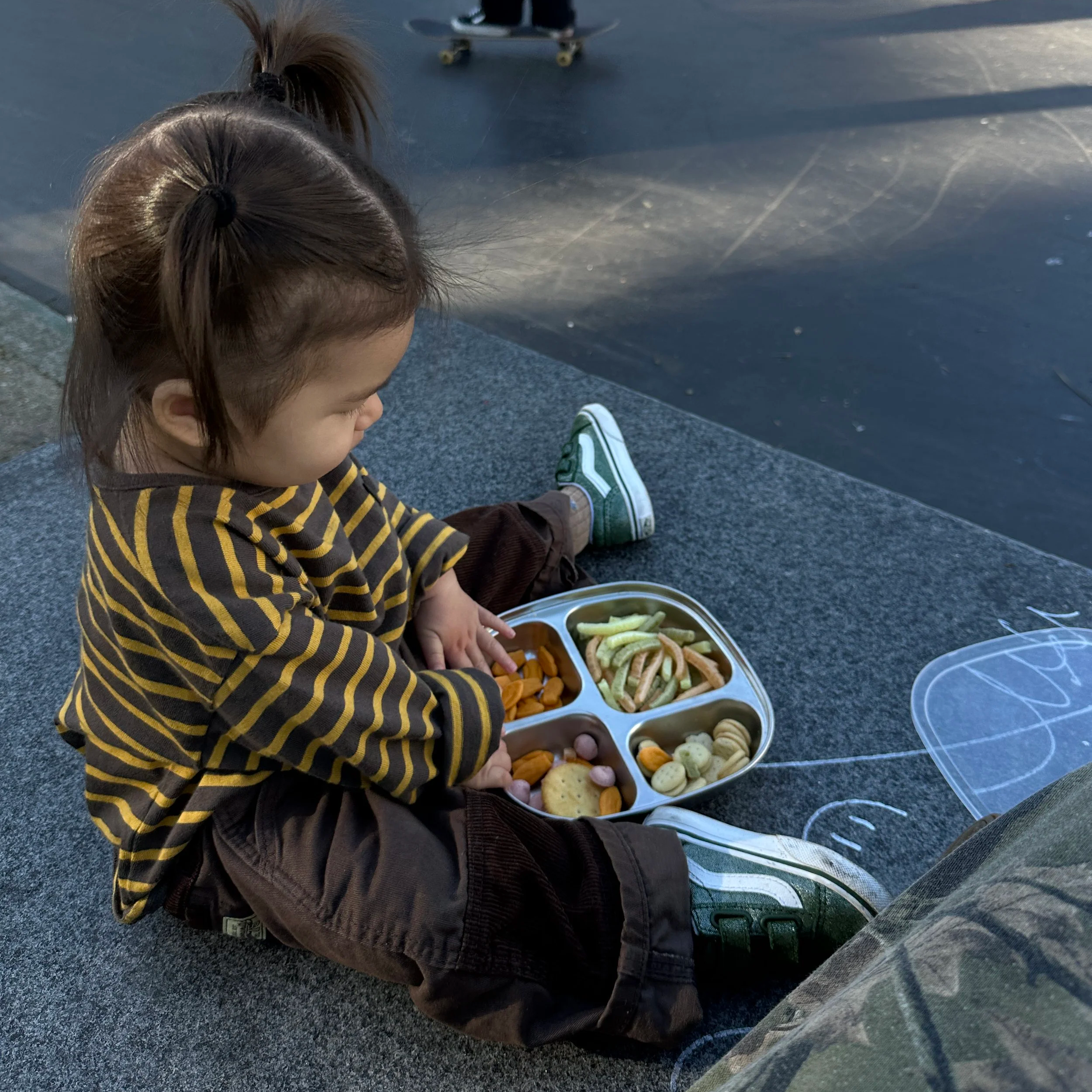 Stainless Steel Kids Plates, Set of 4