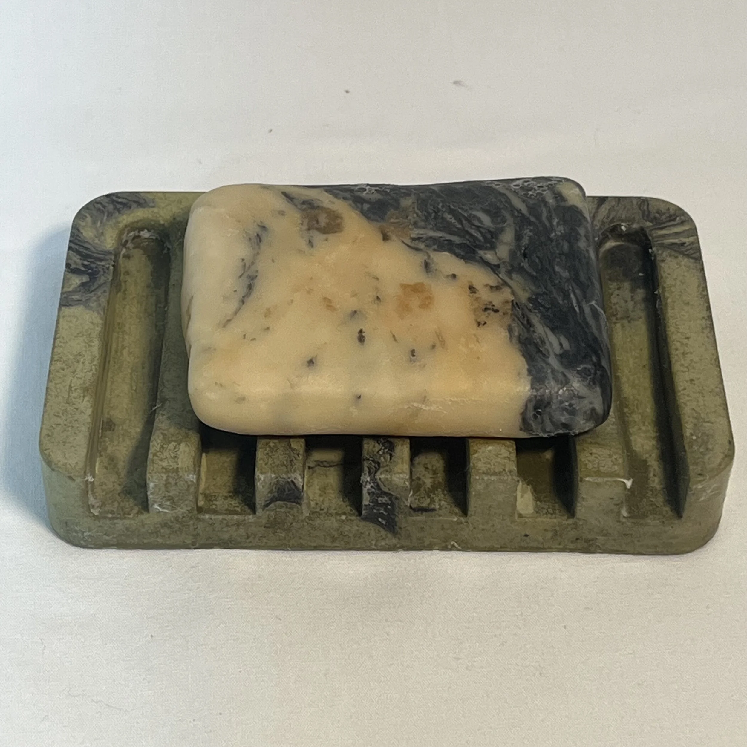 yellow marbled concrete comb soap dish with soap.jpeg