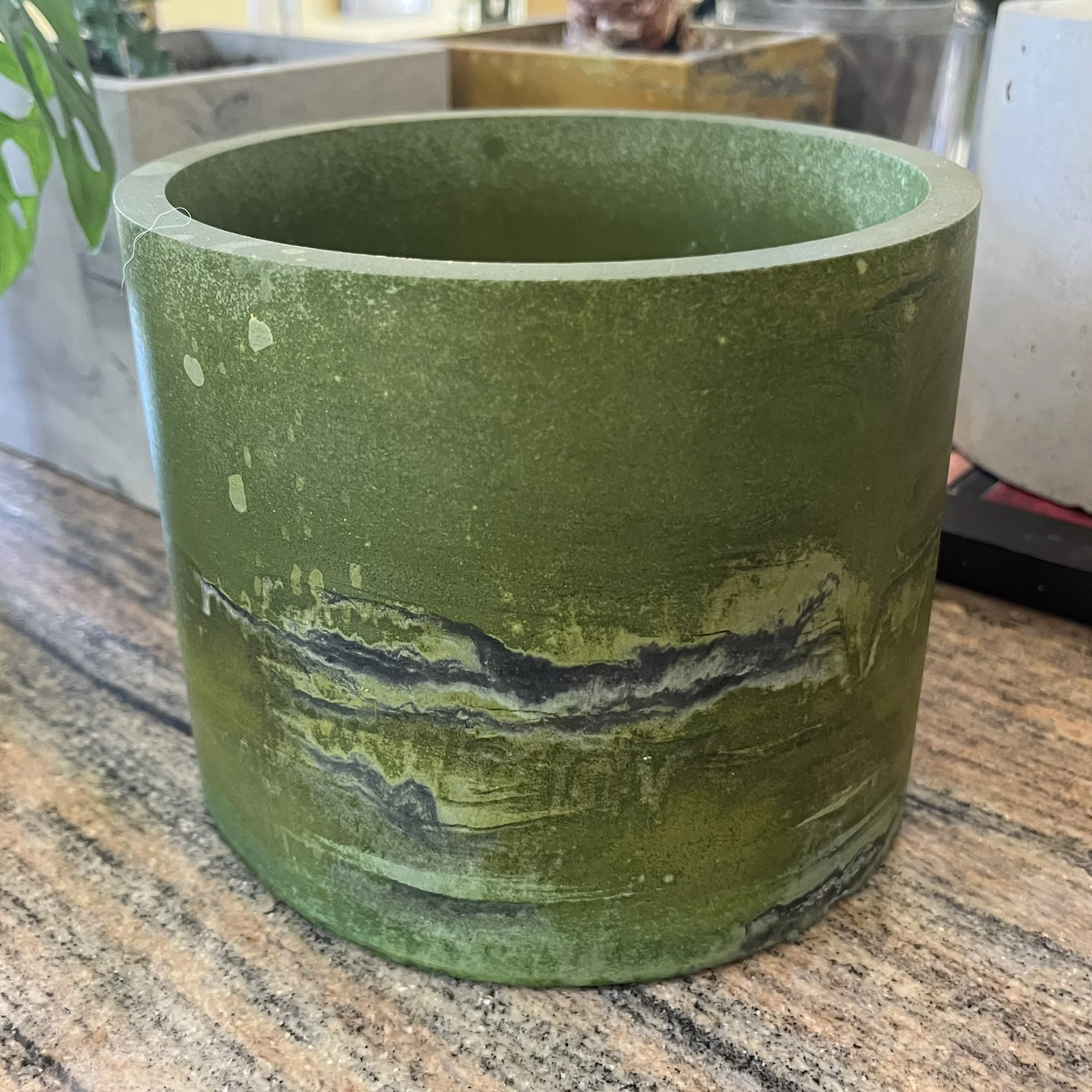 marbled green concrete large can.jpeg