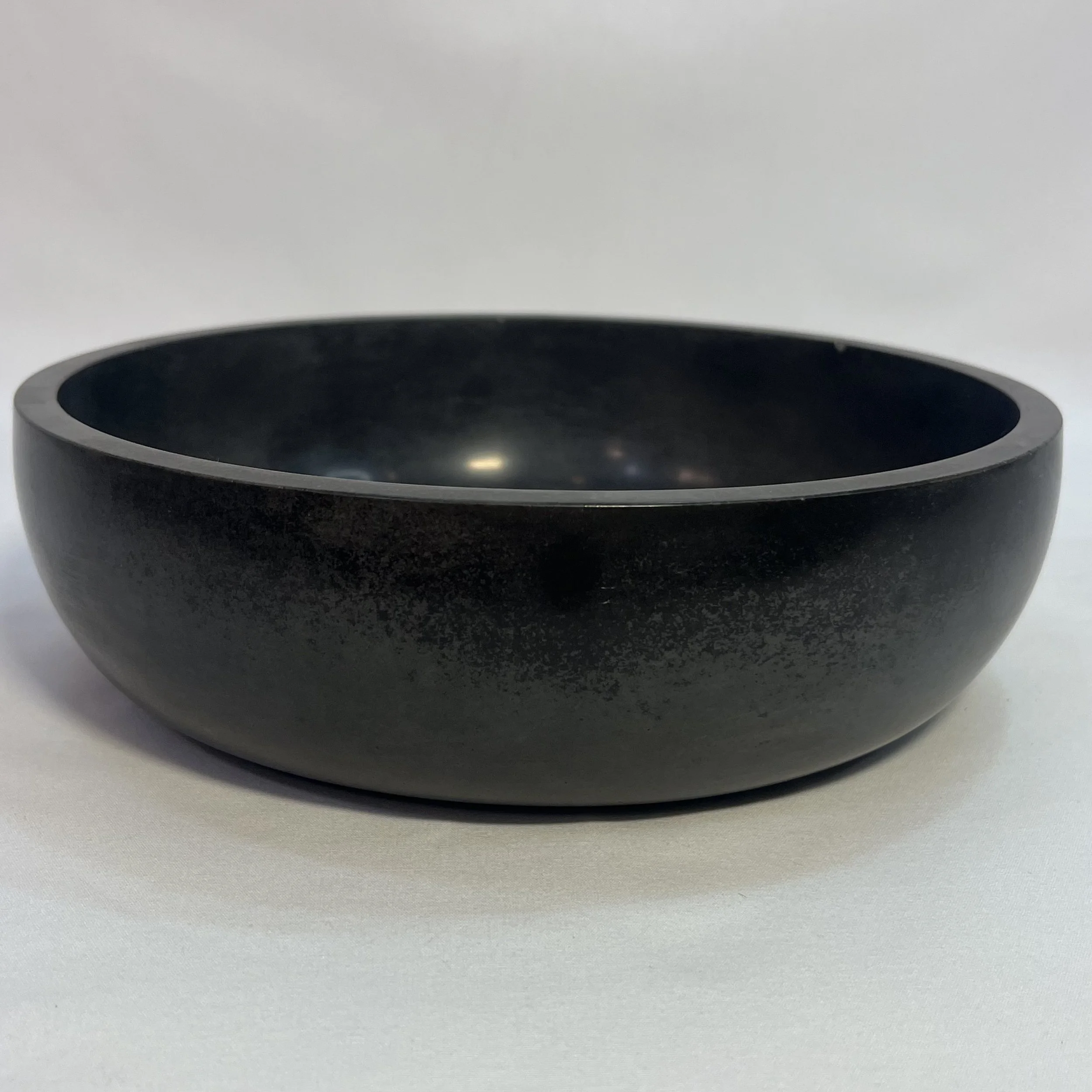 dark gray concrete bowl