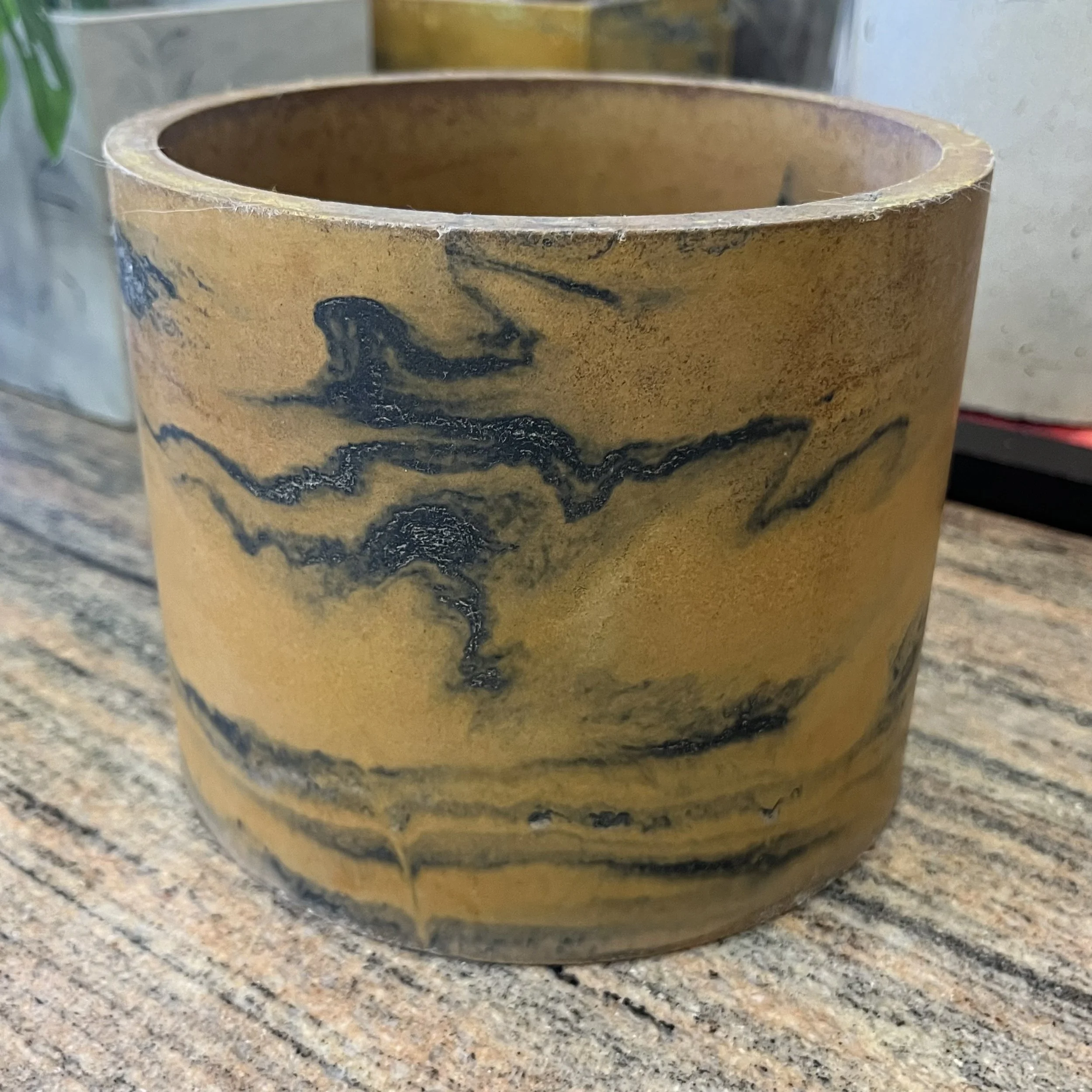 marbled yellow concrete large can.jpeg