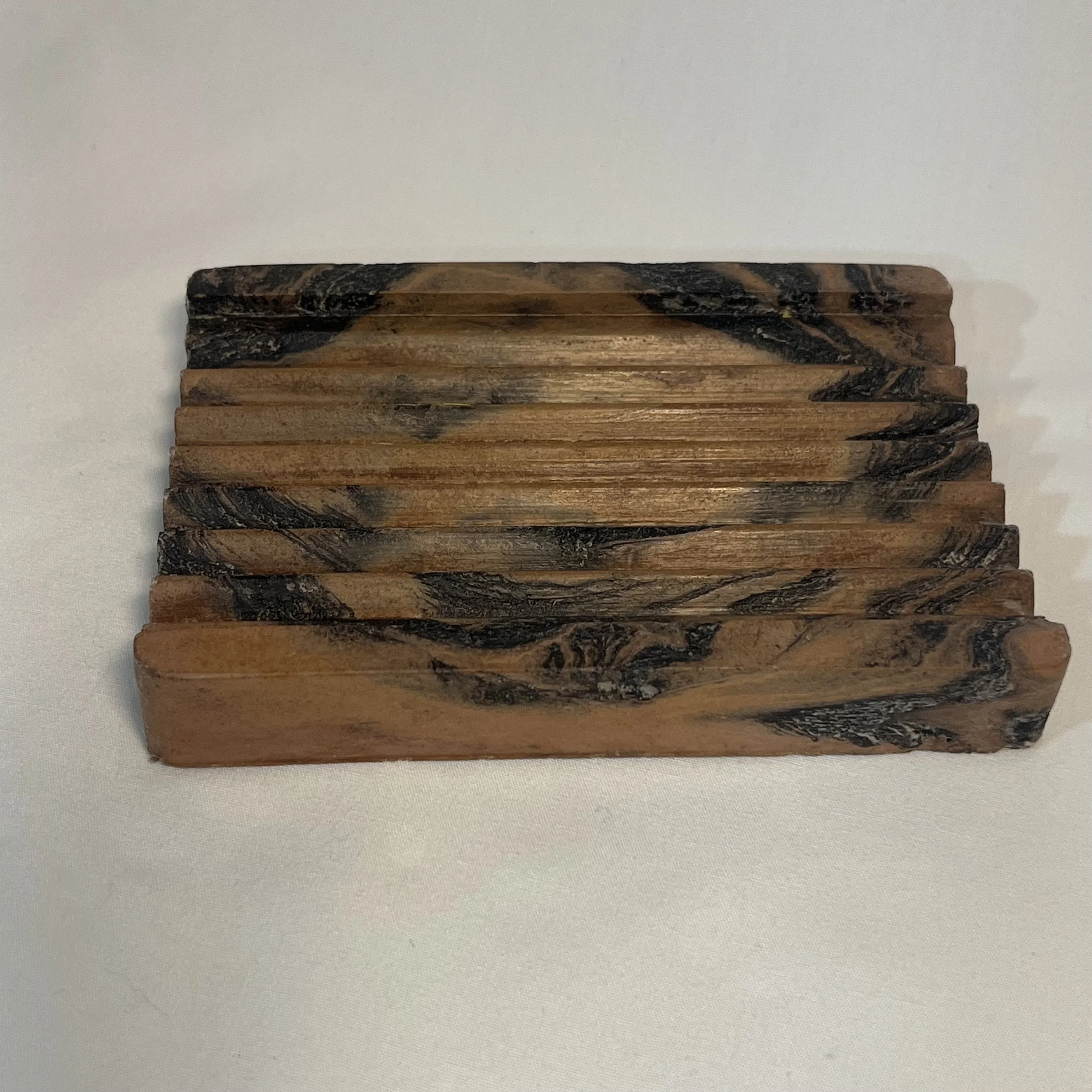 orange marbled concrete pleat soap dish.jpeg