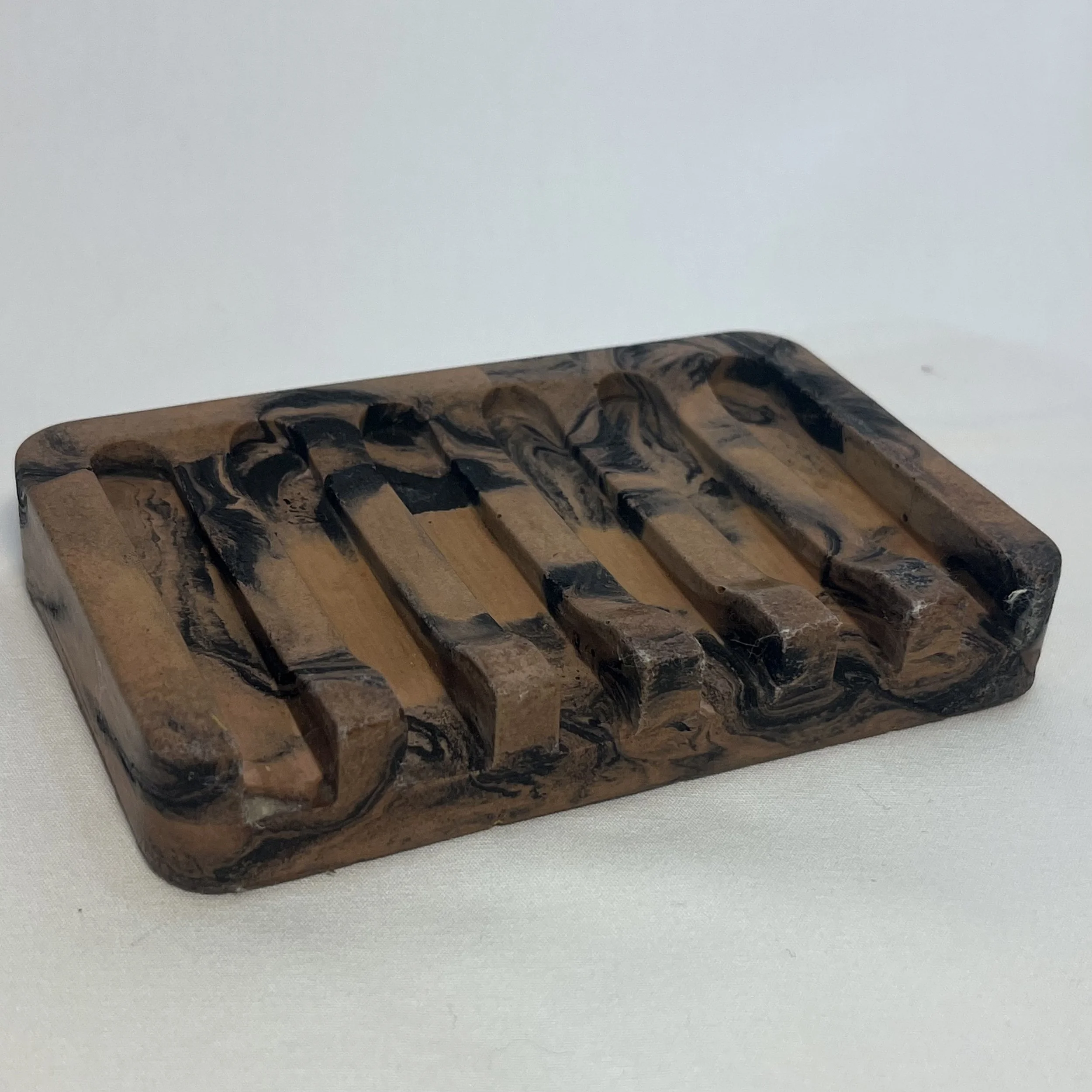 orange marbled concrete comb soap dish.jpeg