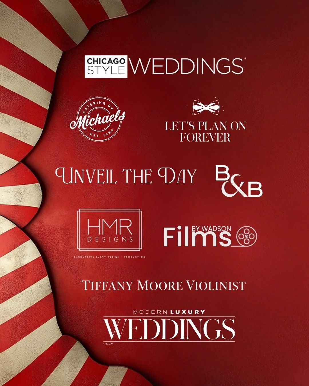 Part 2 | So grateful for this incredible crew of in-kind sponsors! 

We can&rsquo;t wait to see the magic and wonder you&rsquo;ll bring to this unforgettable evening under the Big Top. 🎪✨

@chicagostyleweddings
@cateringchicago 
@unveiltheday_
@bowe