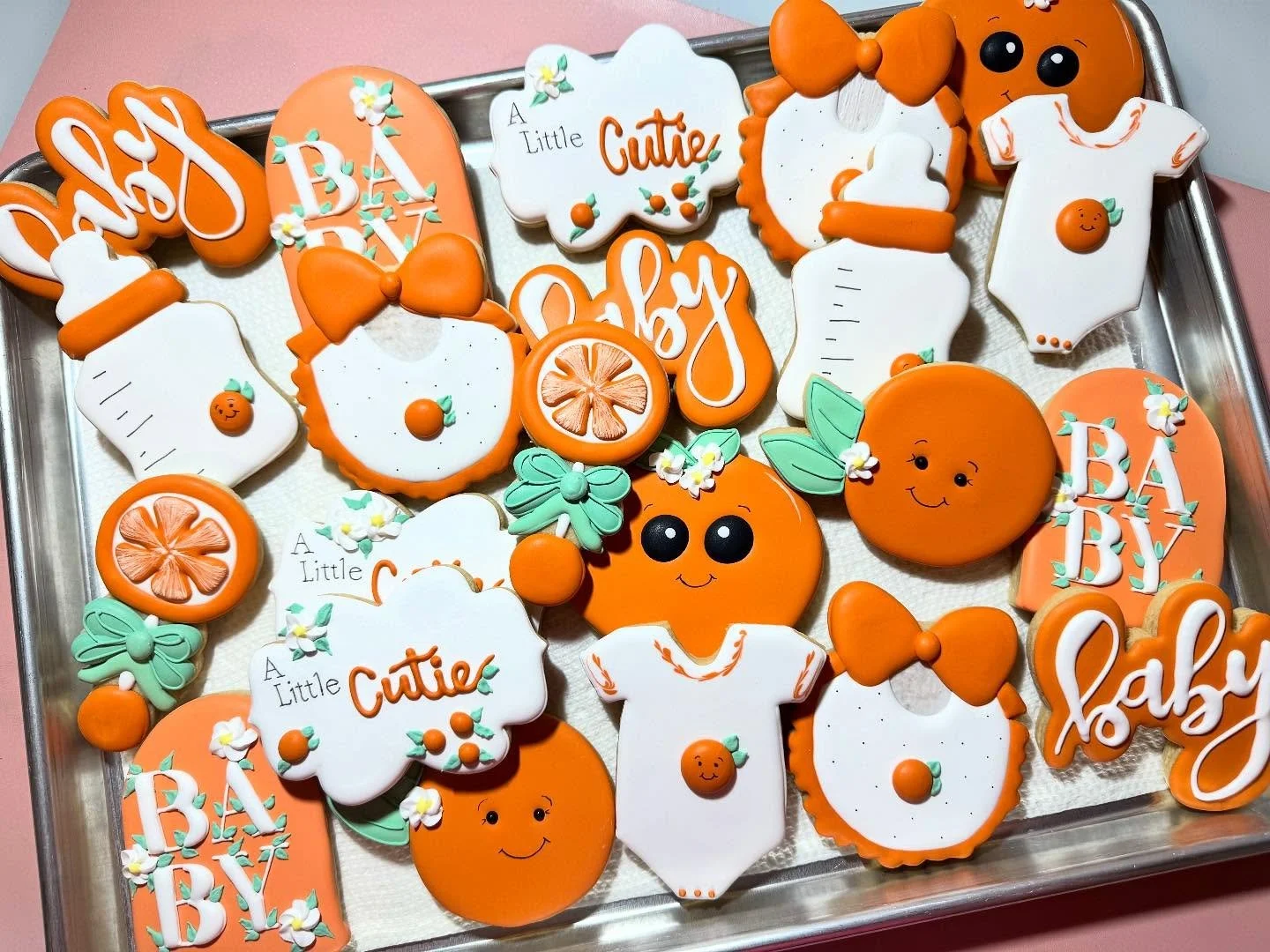 &ldquo;One little cutie, coming right up! 🍊💛 Showering baby with love (and cookies!)&rdquo;
.
.
#BabyShowerCookies
#LittleCutieIsOnTheWay
#CustomBabyShowerCookies
#BabyShowerIdeas
#ThemedCookies #faithloveandcookies #naplesflorida #CustomCookieDesi