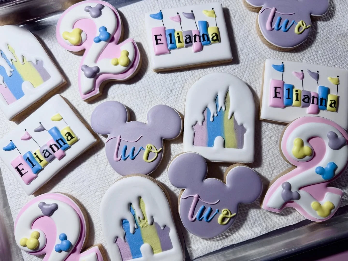 Pastel perfection for a very happy little two year old! 
.
.
#customcookiesnaplesflorida #pastelvibes #2ndbirthday #cookiedecoratingvideo #naplesflorida