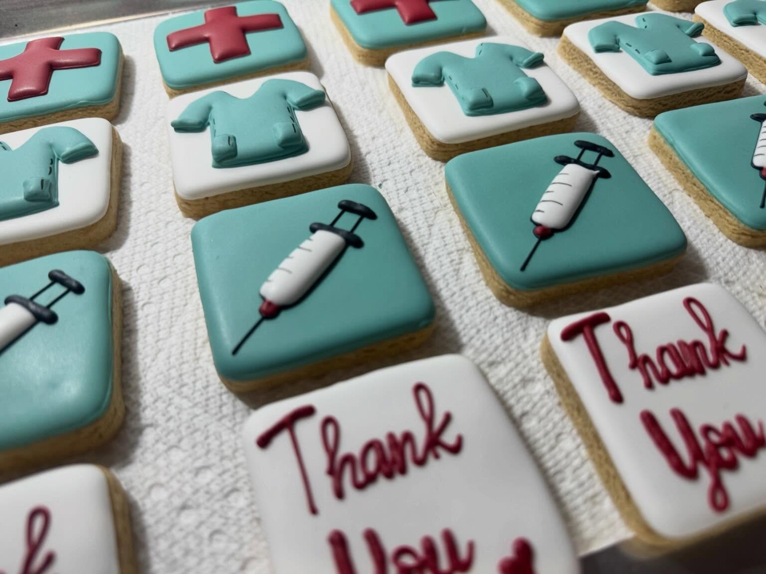 These cookies were made to celebrate the hardworking nurses who bring comfort, care, and compassion to so many. ✨

#NurseAppreciationWeek #CustomCookies #SugarCookies #NurseLife #CookieArt