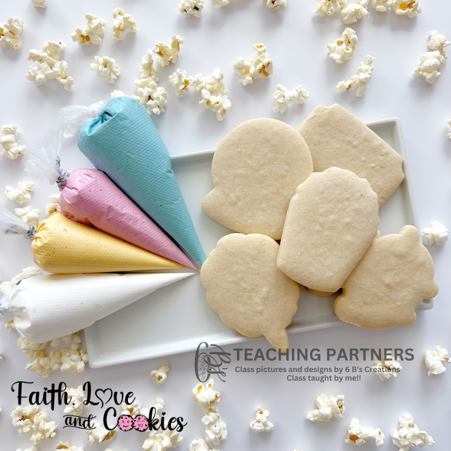 DIY Take Home Cookie Decorating Kit - 3 Cookies