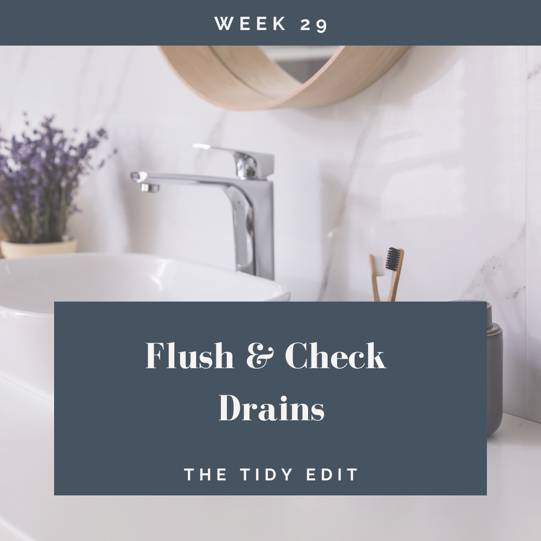 The Tidy Edit: Flush the Drains & Freshen the Fans