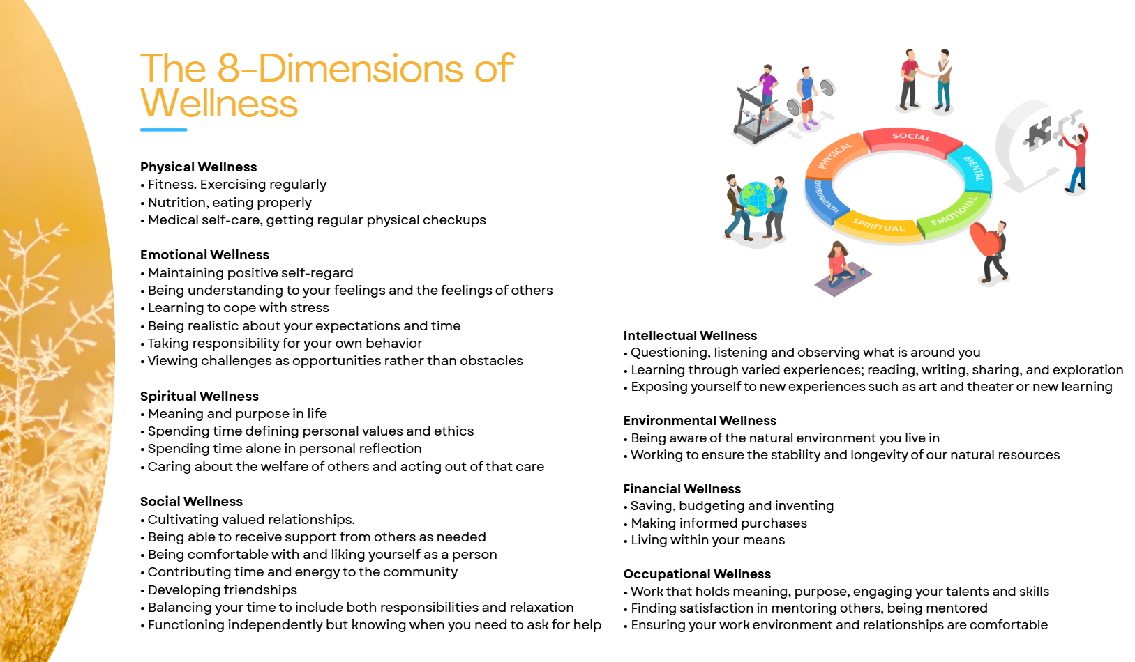 definitions of each dimension