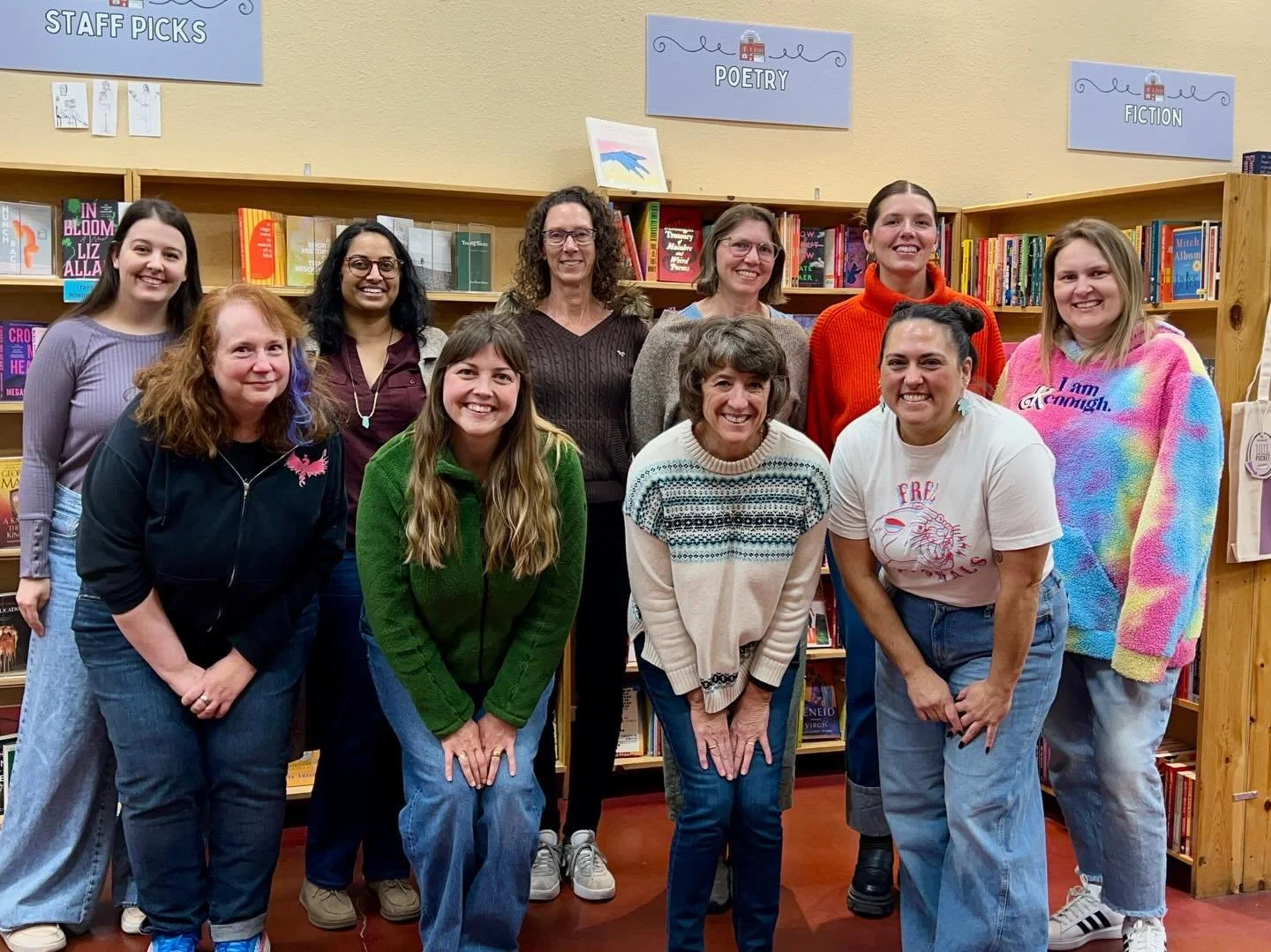 Introducing the 2026 Fort Collins Reads Committee! We just had our second meeting of the year and are hard at work narrowing down all the amazing books we&rsquo;ve read to find this year&rsquo;s read!

Top Row: Nicole, Revati, Heather, Jes, Caro, and