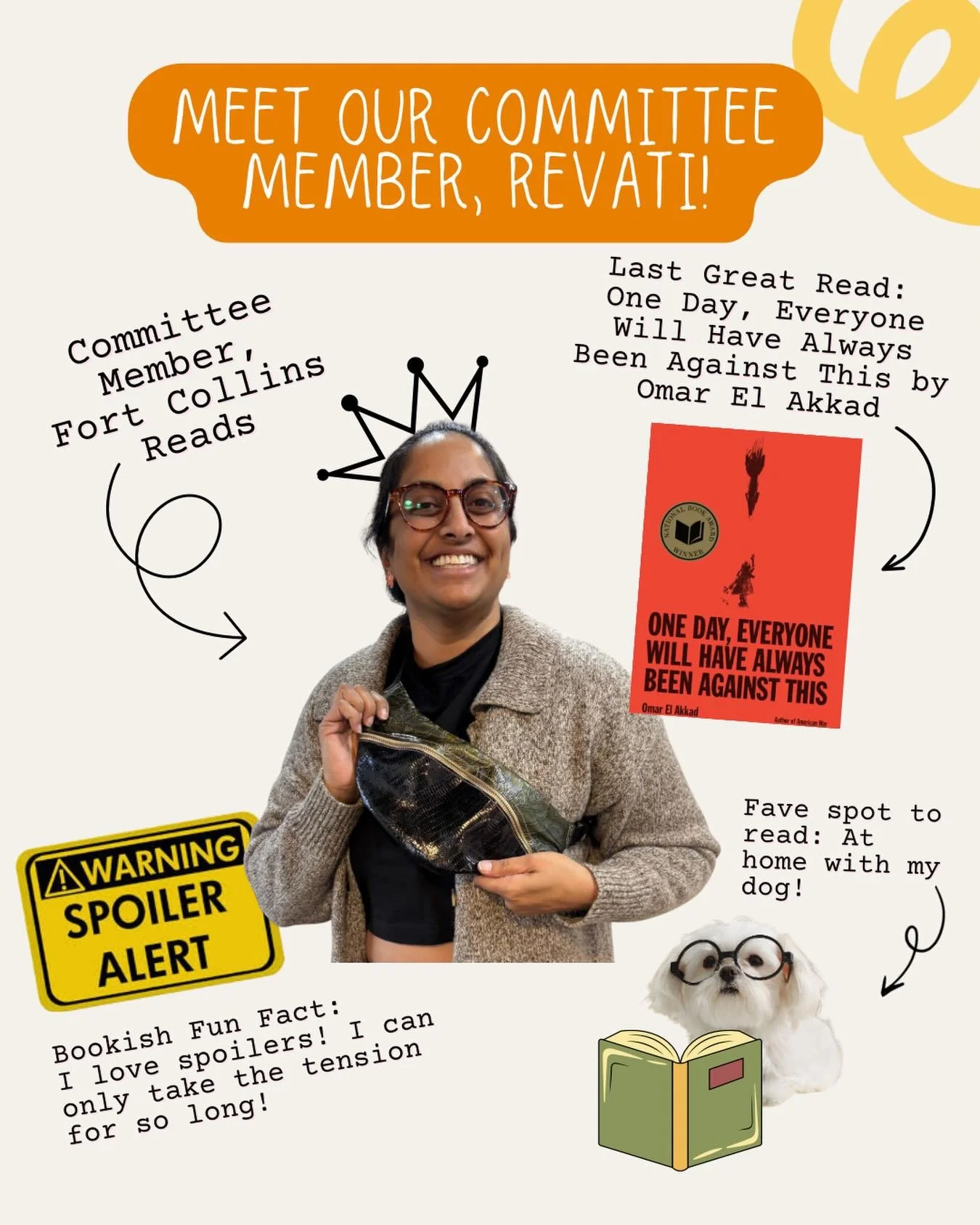 Did you know both of @oldfirehousebooks owners are part of the Fort Collins Reads committee? For the past couple years, Revati has been Fort Collins Reads programming planner! If you&rsquo;ve enjoyed yourself at our author reception, drag storytime, 