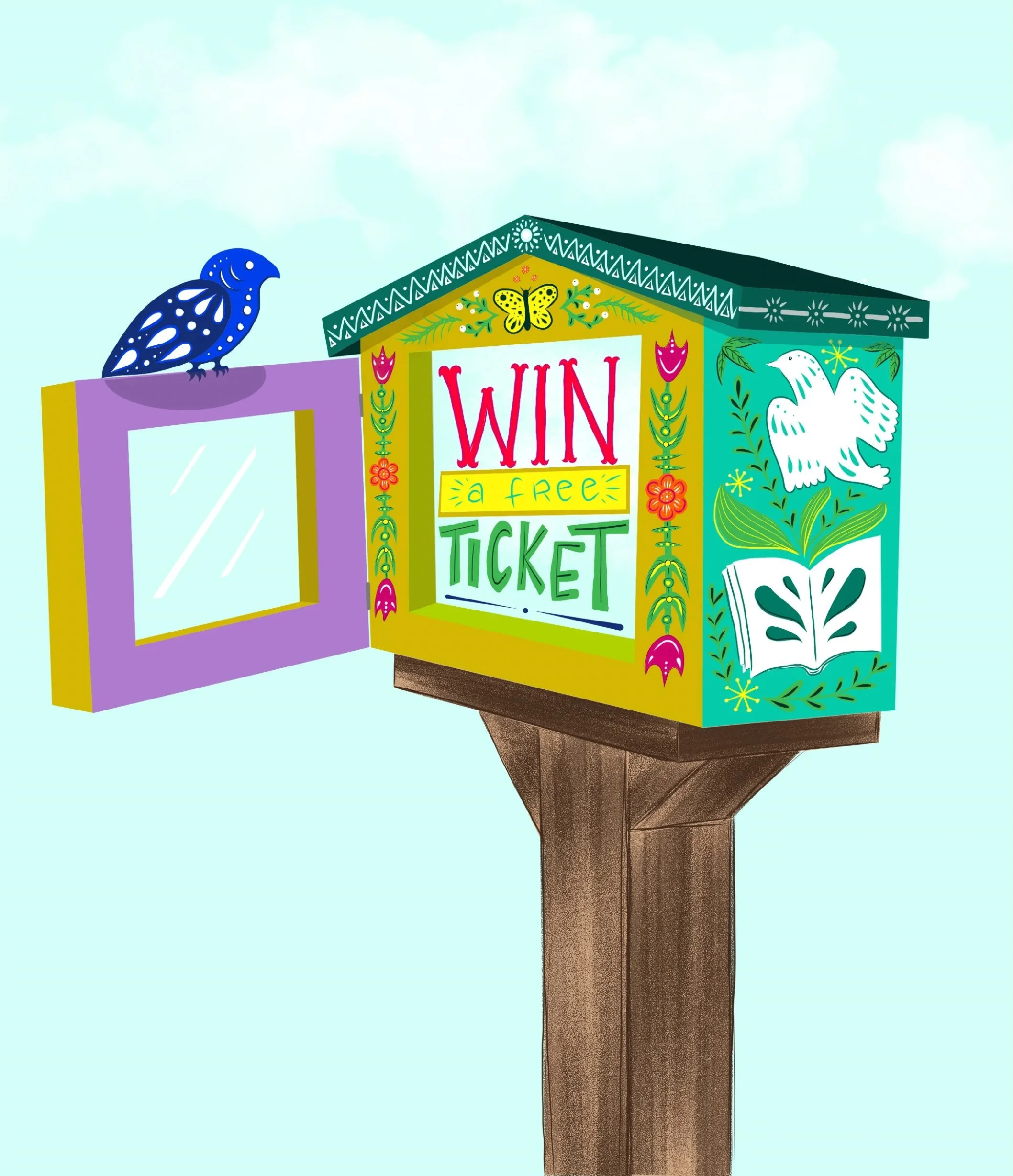 All September, you can win a free ticket to our author event with @oelakkad simply by visiting a little free library! This month, every book we put into an LFL will include instructions on how to enter to win. In addition to the four LFLs we usually 