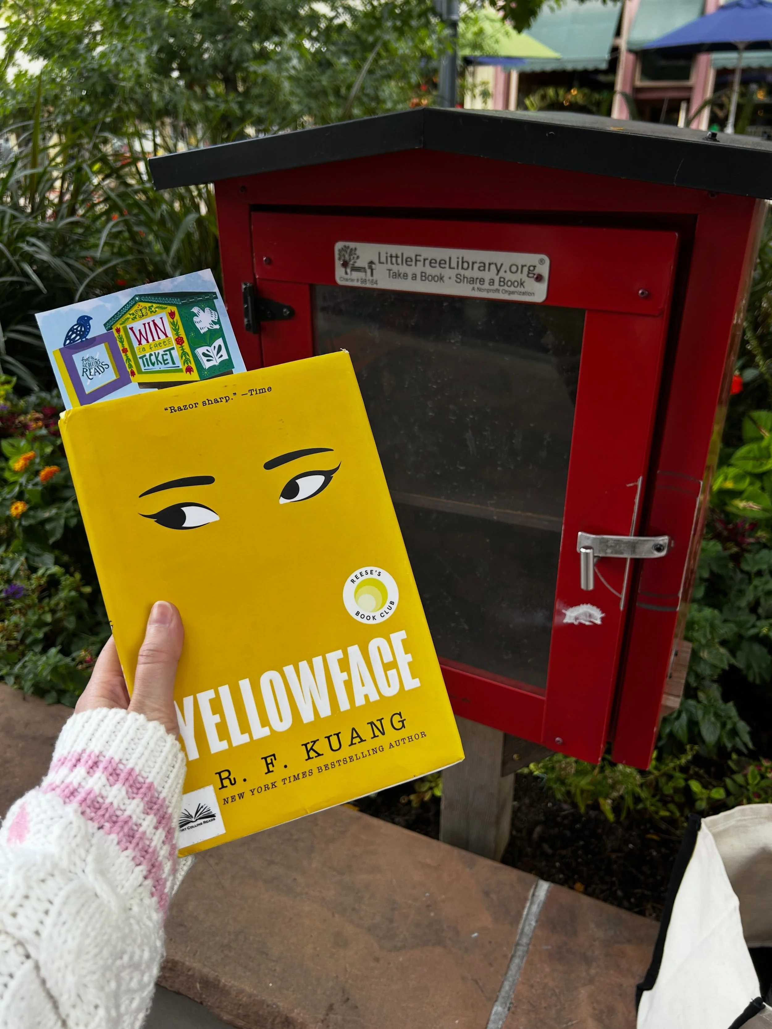 Are you as shocked as we are that September is almost over? Alas, today is our last #lflfriday and the last chance you have to win a free ticket! Today we stocked the Little Free Library that is the most popular in Fort Collins (probably because it&r