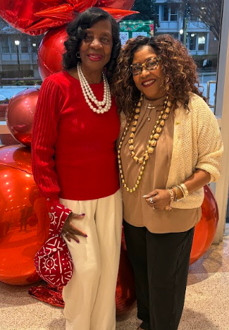ACTs, Affair in Atl.. wearing the red wristlet
