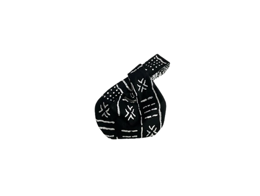 Black & White Cotton Knot Bag | Stylish Handmade Wristlet