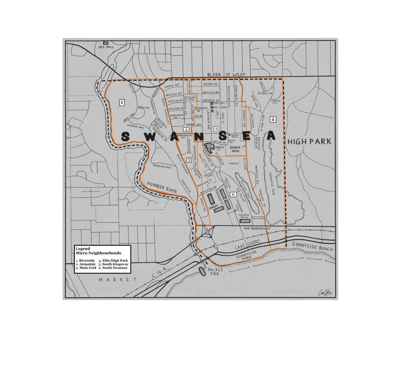 Swansea Neighbourhoods Map
