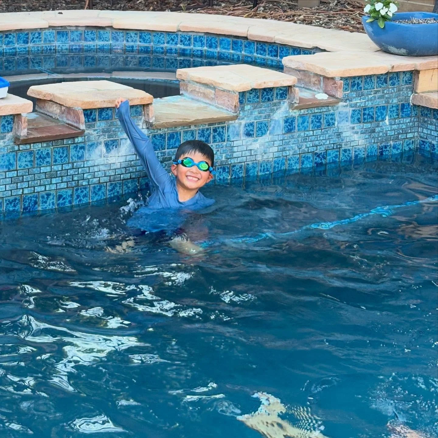 This little swim🏊 student signed up for lessons with me after numerous group swim lessons at a local YMCA, where he had a different instructor every week. There were too many kids in the lessons and not enough personal attention with consistency in 